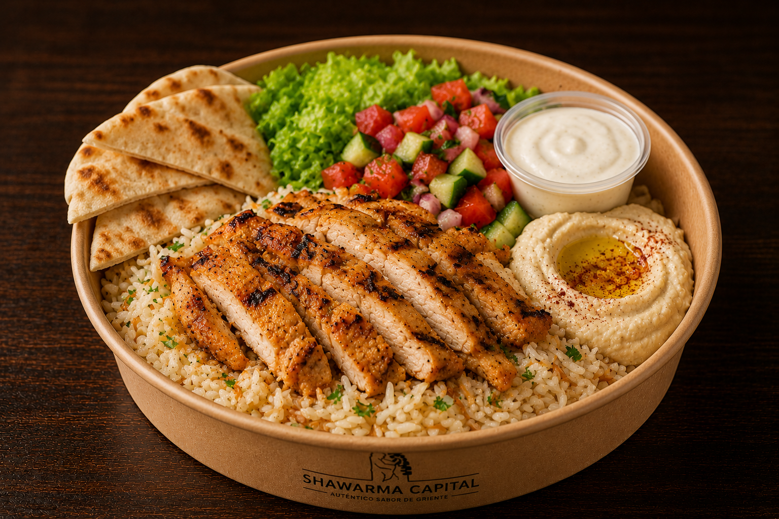Plato árabe de pollo