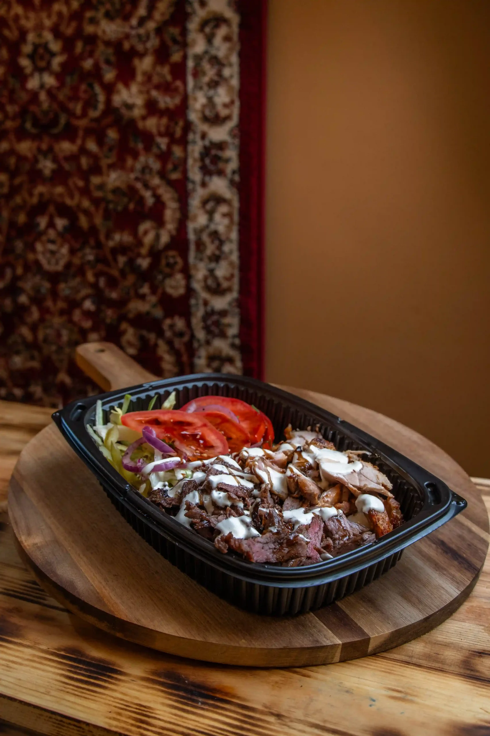 Shawarma plato de pollo